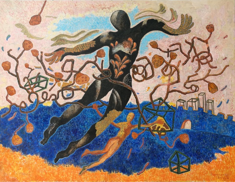 说明: E:\给各个展览画廊的投稿\2021年\第五届疯狂交流会投稿\原春鸣 《源自进化》 意像90cmx120cm 油彩 、坦培拉2019年.jpg 说明: E:\给各个展览画廊的投稿\2021年\第五届疯狂交流会投稿\原春鸣 《源自进化》 意像90cmx120cm 油彩 、坦培拉2019年.jpg