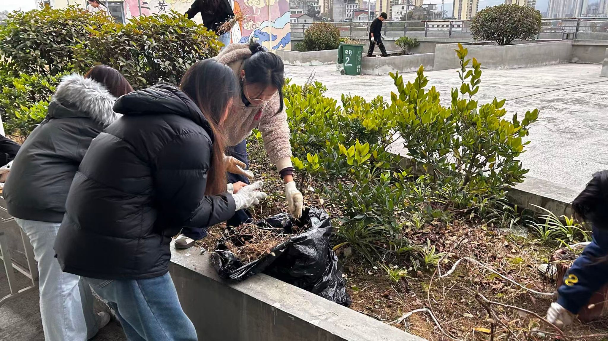 以劳育美塑匠心 以艺赋能迎认证——jdb电子中国官方网站开展教学楼美化劳动教育实践活动